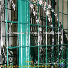Green pvc coated durable holland wire mesh fence